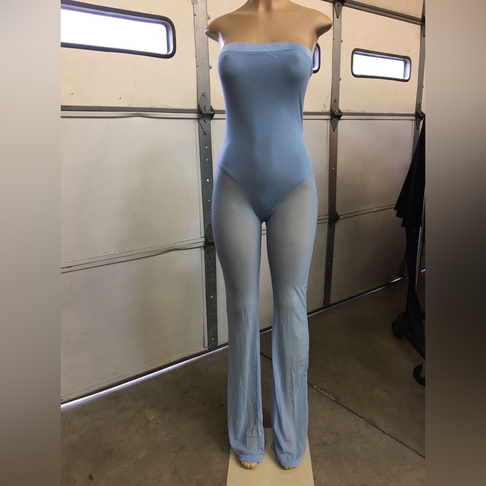 Blue One Piece Swimming Wear